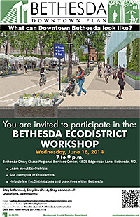 Bethesda Ecodistrict Workshop flyer