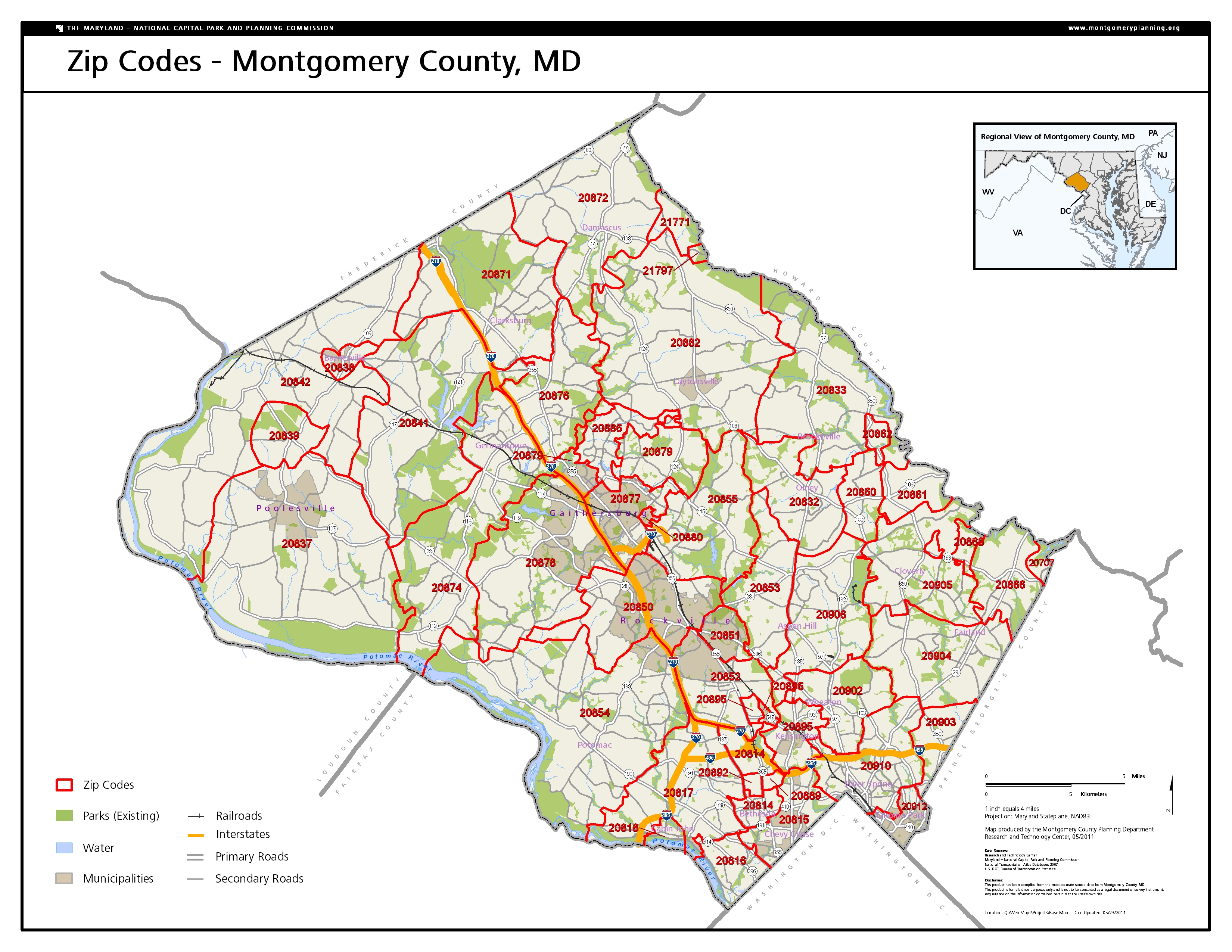 Zipcodesa Montgomery Planning