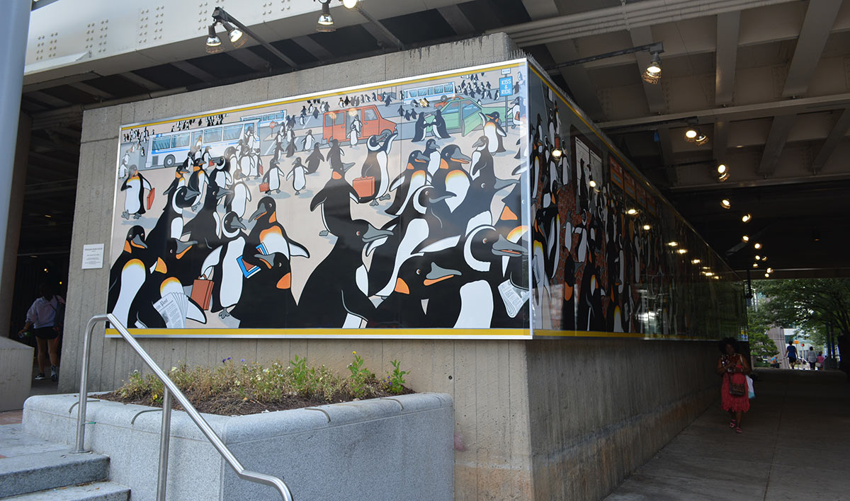 public art - penguins