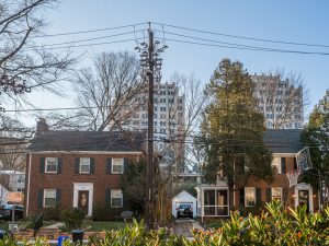 Middleton Lane looking towards downtown Bethesda