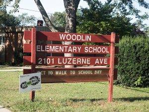 Woodlin Elementary School Sign