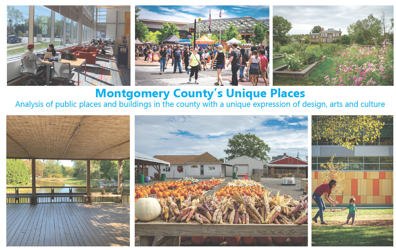 Montgomery County Public Places: Analysis of public places and buildings in the county with a unique expression of design, arts and culture