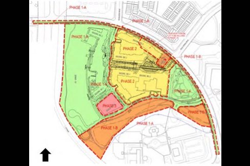 Site map of the now vacant former Marriott Headquarters in Rock Spring.
