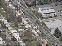 Georgia Avenue Corridor aerial view