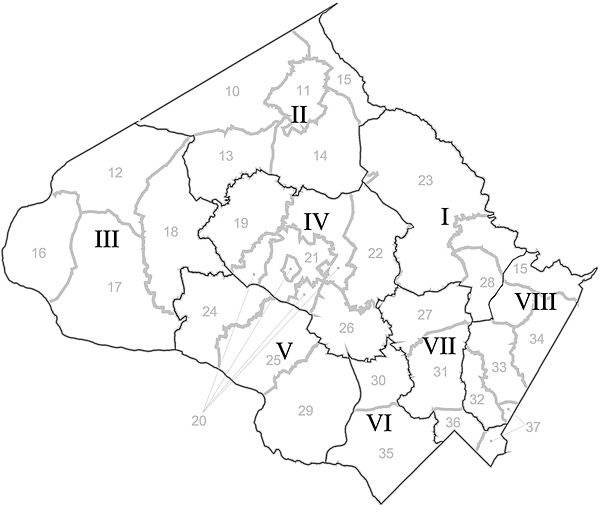 Inventory of historic sites map