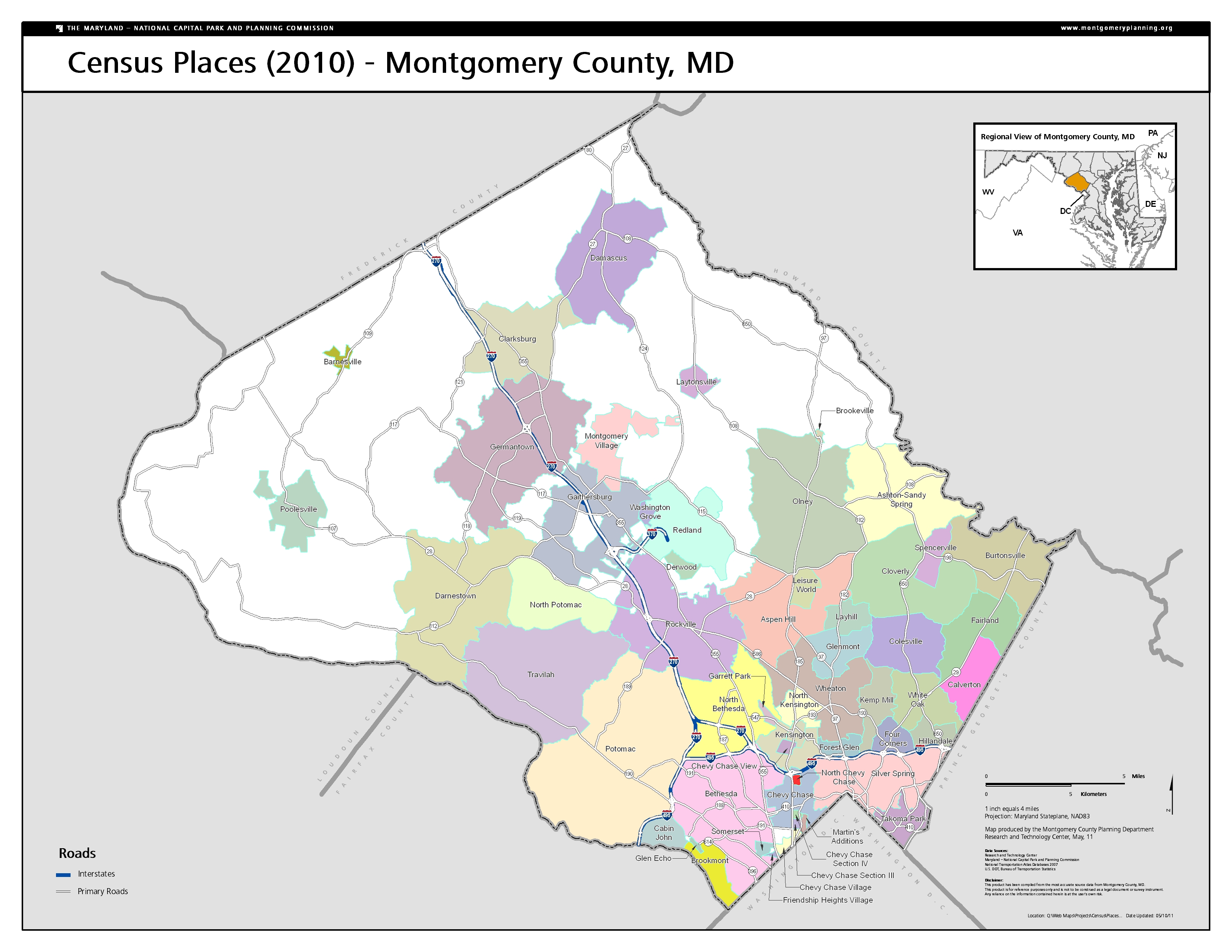 Map Of Montgomery County Md Zip Codes