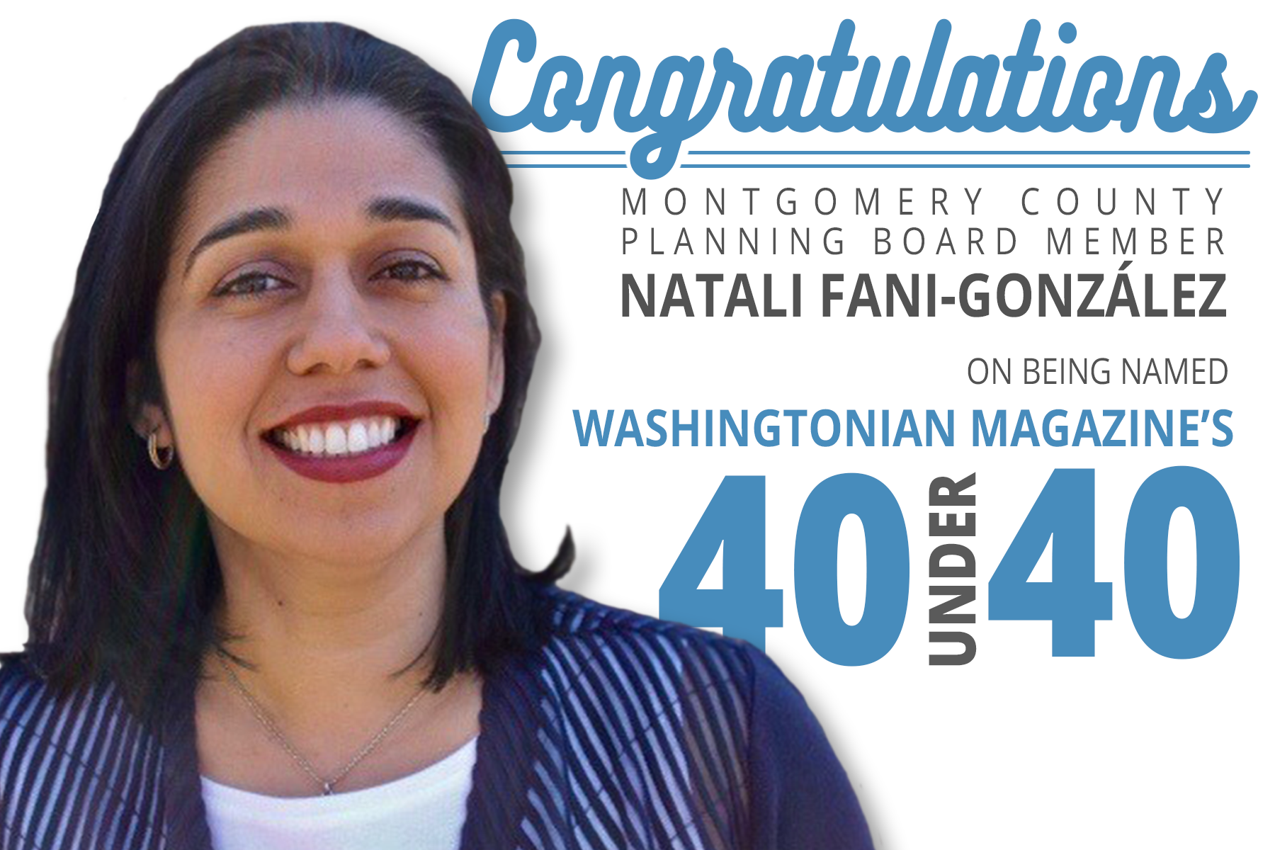 Washingtonian Magazine Names Montgomery County Planning Board Member