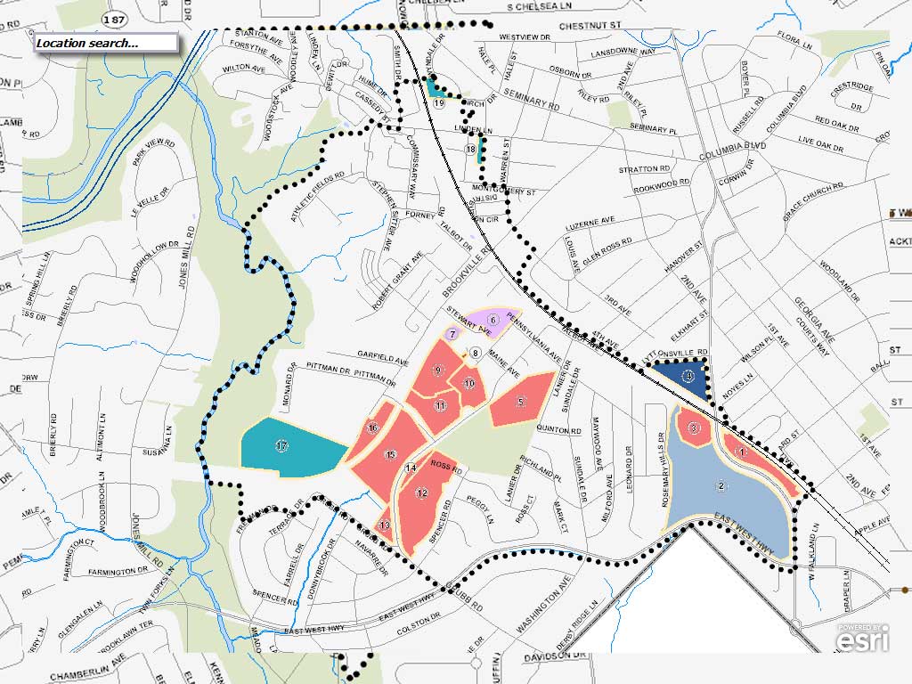 Montgomery County Zoning Map Zoning Maps - Montgomery Planning