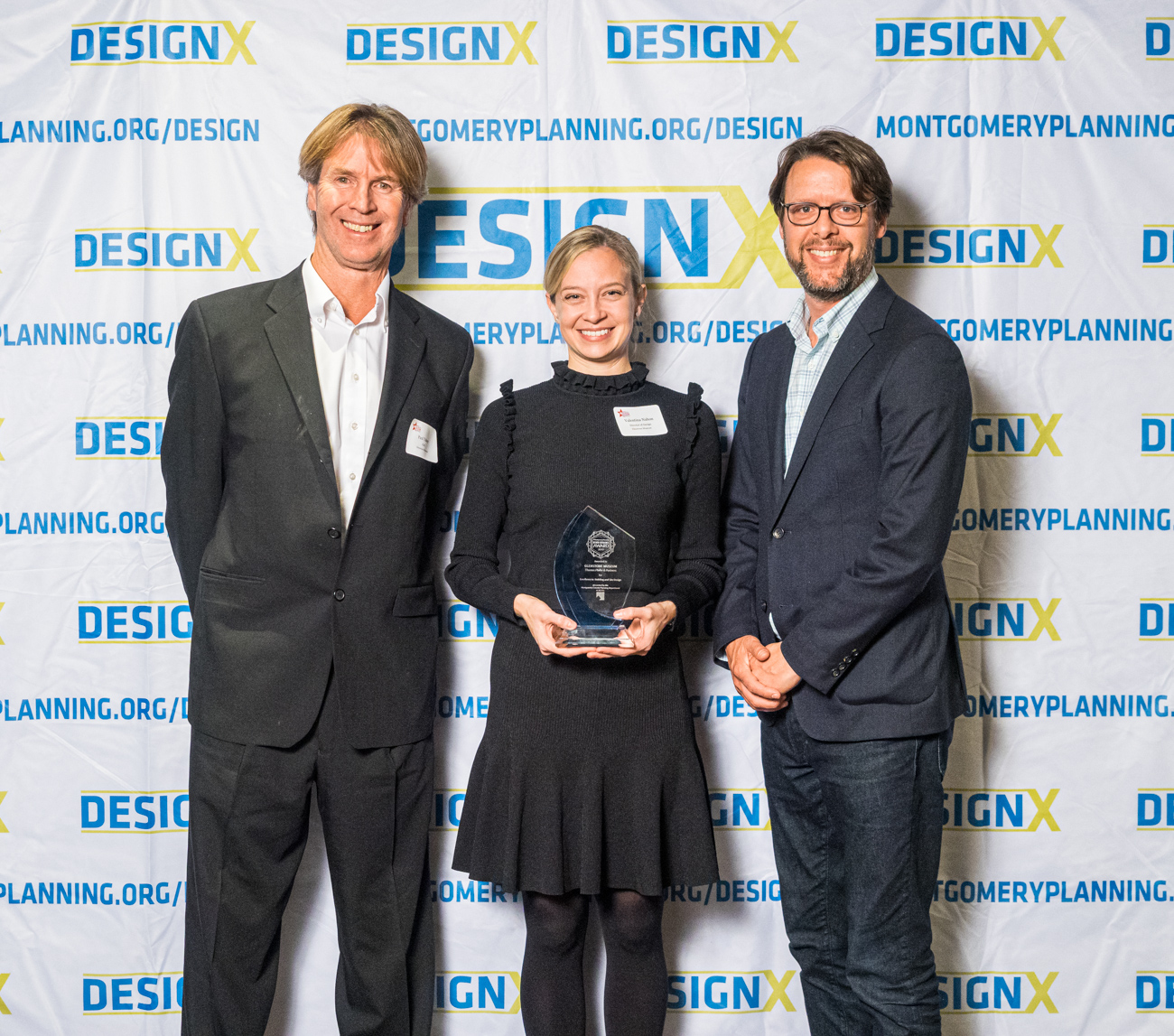 2019 Design Excellence Award winners with Montgomery County Councilmember Hans Riemer