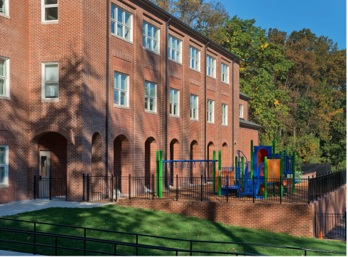Westbrook school and playground