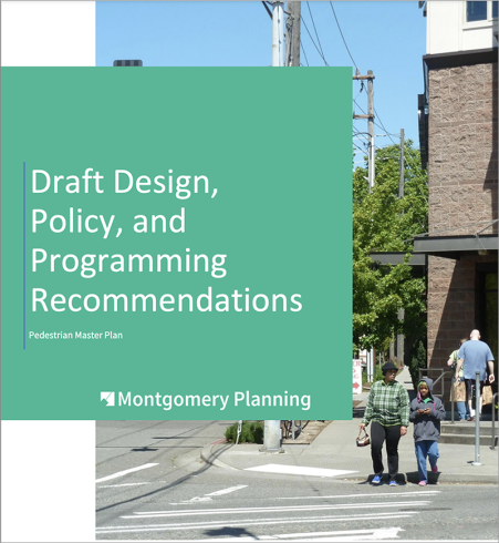 Pedestrian Master Plan Draft Design, Policy, and Programming Recommenations cover