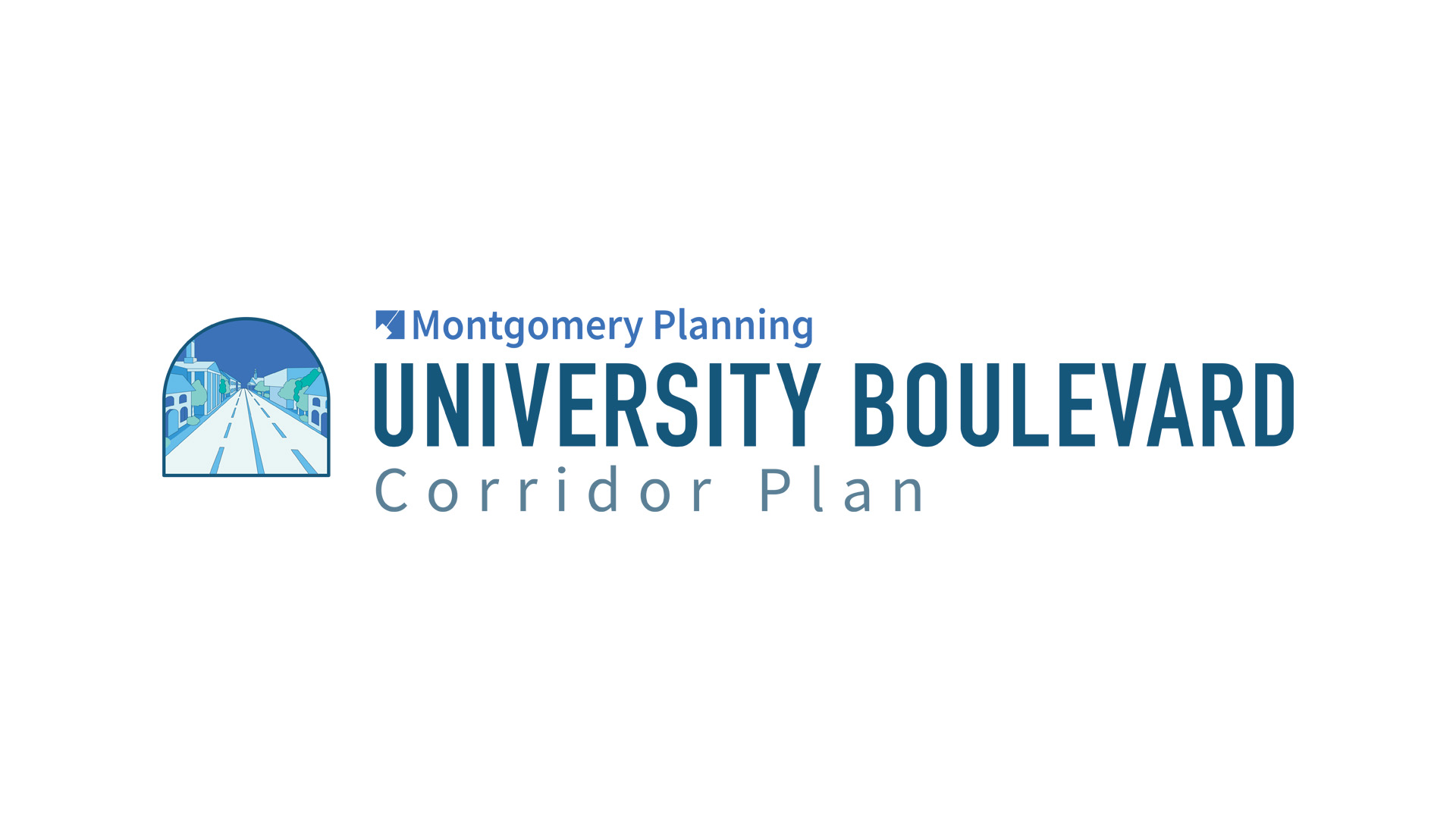 University Boulevard Corridor Plan with logo