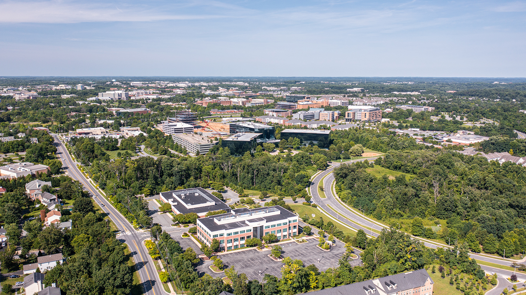 aerial images of life sciences buildings