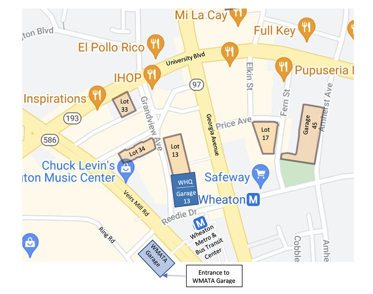 MM5 Parking garage map - Montgomery Planning