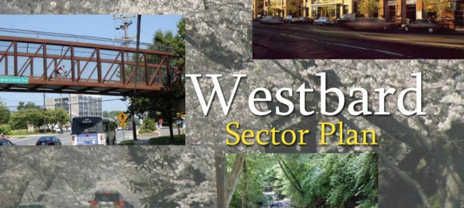 Westbard sector plan with images from the cover